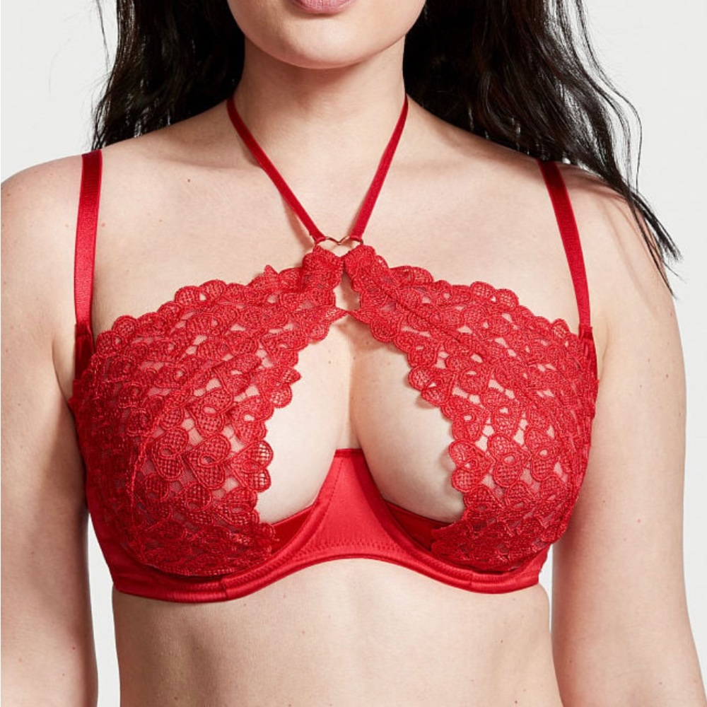 NWOT Victoria’s Secret Dream Angels Heart Halter Bra - Size 32D